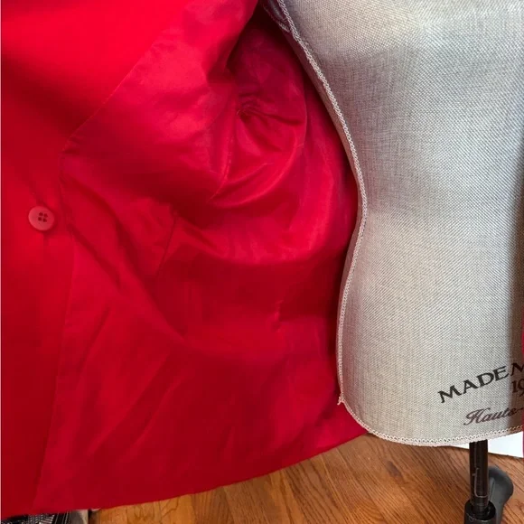 Red Double-Breasted Blazer - Picture 3 of 5